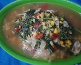 Foto langkah ke 4 dari resep Simpel oseng bayam, jagung,kol. Bumbu irit.