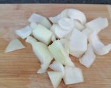 Foto del paso 1 de la receta: Crema de coles de Bruselas y calabacín