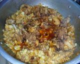 A picture of step 8 of Gobhi chicken.