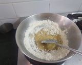 A picture of step 1 of Aatey ka Halwa.