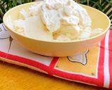 A picture of step 5 of Homemade cream cheese with powdered milk.