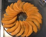 Une image de l'étape 3 de Carpaccio « soleil » melon,jambon de la forêt noire et feta grecque.