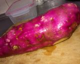 A picture of step 1 of Sweet potato fries.