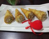 A picture of step 15 of Sweet chana dal cone.