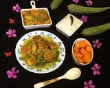 A picture of step 11 of Lentil Fritters in Ridge Gourd Curry.