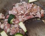 A picture of step 4 of My Halloumi Bacon Pasta for 1.