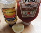 A picture of step 1 of Nan's Shrimp Cocktail.