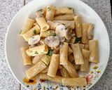 Foto del paso 3 de la receta: Pasta con crema y champiñones