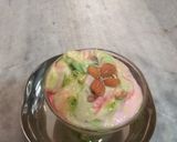 A picture of step 4 of Rainbow shrikhand.