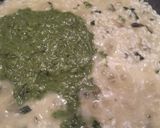 Foto del passaggio 3 della ricetta Risotto con crema coste, gallinella rosolati con succo arancia