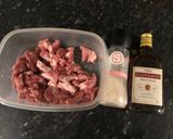 A picture of step 2 of Sweet and sour pork.