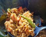 Foto langkah ke 9 dari resep Botok Udang Rebon Bumbu a la Padang.