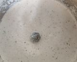 A picture of step 2 of Vendakkai Moore kulambu.
