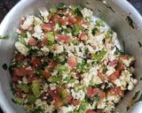 A picture of step 2 of Stuffed besan chilla.