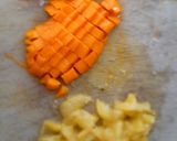 A picture of step 2 of Mango salsa.