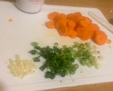 A picture of step 1 of East Asian Seafood Noodles.