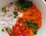 A picture of step 1 of Cheesy Chapati Pizza.