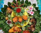 Foto langkah ke 9 dari resep Tumpeng nasi kuning.