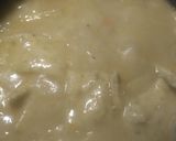 A picture of step 10 of Chicken and Dumplings /Egg Noodles.