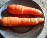A picture of step 1 of Carrot koshimbir.