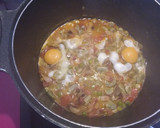 Foto del paso 6 de la receta: Habas con huevo y crujiente de alcachofa