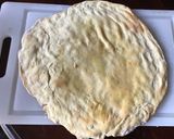 A picture of step 2 of California Farm Serrano Ham & Brie Pizza.