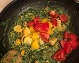 Őszi kecskesajtos, spenótos tészta recept fázis 3 fotója