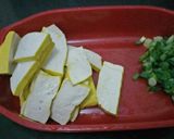 Foto langkah ke 1 dari resep Sandwich Tahu Keju Tanpa Penyedap Rasa.