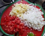 Foto del paso 1 de la receta: Huevo vegano / tofu a la mexicana con papa