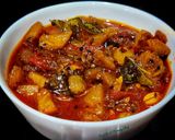 A picture of step 3 of Pineapple- tomato Khatta meetha.