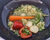 A picture of step 1 of Restaurant style Vegetable Korma (no onion-garlic).
