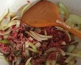 Foto langkah ke 3 dari resep Bistik Sapi Cincang Pedas.