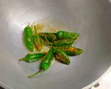 A picture of step 2 of Besan Mirch.