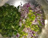 A picture of step 2 of Uddina bonda/ urad dal fitters.