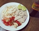 รูปขั้นตอนการทำที่ 1 ของ ตำยอดมะพร้าวอ่อน,หมูยอ,ปลาร้าหอม - คีโต(เถื่อน)