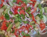 A picture of step 4 of Pakistani desi salad.