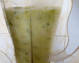A picture of step 2 of Cucumber ginger and orange juice.