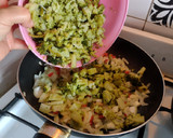 Foto del paso 2 de la receta: Tarta de brócoli, con base de coco y lino - Sin TACC-