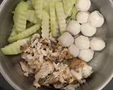 แกงเหลืองฟักแม้วลูกชิ้นปลา วิธีทำสูตร 1 รูป