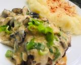 Foto del paso 5 de la receta: Carne al verdeo con champiñones y puré