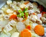 รูปขั้นตอนการทำที่ 14 ของ แกงจืดเต้าหู้หมูเด้ง