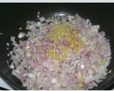 A picture of step 1 of Coconut fish curry.