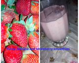 A picture of step 4 of Strawberry and banana smothie.