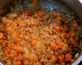 A picture of step 4 of Lemon Chicken Drumsticks with Brown Rice & Vegetables.