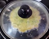 A picture of step 3 of Bajra methi chila.