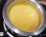 A picture of step 2 of Hyderabadi-style kurma custard with coffee flavour.