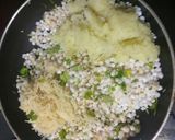 A picture of step 2 of Sabudana paratha.
