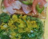 A picture of step 4 of Masala maska chaska toast.