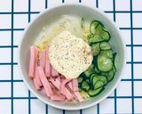 Hình bước làm 3 của món Macaroni Salad - Nui trộn sốt mayonnaise