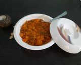 A picture of step 7 of Veg kolhapuri.